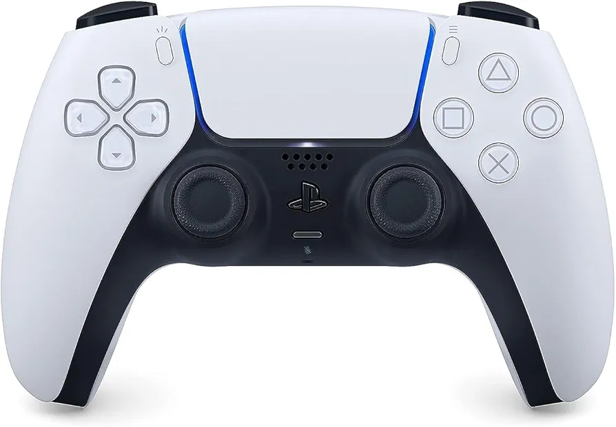 وحدة تحكم لاسلكية دوال سينس لجهاز بلاي ستيشن 5 (اصدار المملكة العربية السعودية) ابيض، ضمان لمدة عامين من الشركة المصنعة